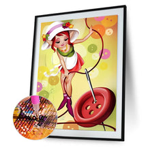 Load image into Gallery viewer, Diamond Painting - Full Round - cooking girl (30*40CM)
