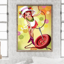 Load image into Gallery viewer, Diamond Painting - Full Round - cooking girl (30*40CM)

