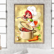 Load image into Gallery viewer, Diamond Painting - Full Round - cooking girl (30*40CM)
