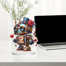 Load image into Gallery viewer, Single-Side Handmade Mechanical Rose Desktop Diamond Art Kits for Office Decor
