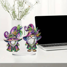 Load image into Gallery viewer, Handmade Cute Party Gnome Desktop Diamond Art Kits for Home Office Room Decor
