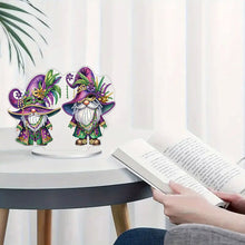 Load image into Gallery viewer, Handmade Cute Party Gnome Desktop Diamond Art Kits for Home Office Room Decor
