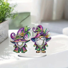 Load image into Gallery viewer, Handmade Cute Party Gnome Desktop Diamond Art Kits for Home Office Room Decor
