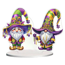 Load image into Gallery viewer, Handmade Cute Party Gnome Desktop Diamond Art Kits for Home Office Room Decor
