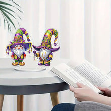 Load image into Gallery viewer, Handmade Cute Party Gnome Desktop Diamond Art Kits for Home Office Room Decor
