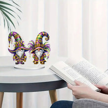 Load image into Gallery viewer, Handmade Cute Party Gnome Desktop Diamond Art Kits for Home Office Room Decor
