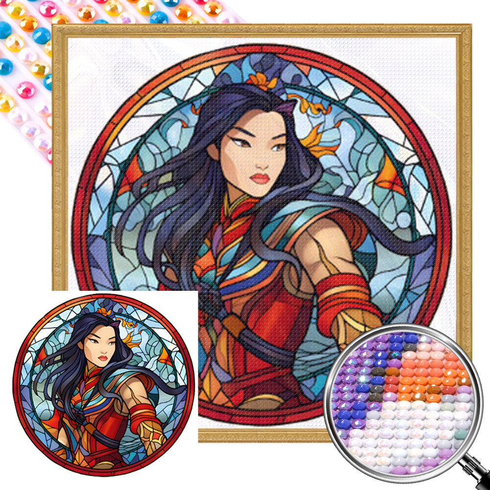 AB Diamond Painting - Full Round - Female General Glass Art (40*40CM)