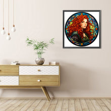 Load image into Gallery viewer, AB Diamond Painting - Full Round - redhead glass art (40*40CM)

