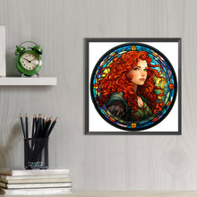 Load image into Gallery viewer, AB Diamond Painting - Full Round - redhead glass art (40*40CM)
