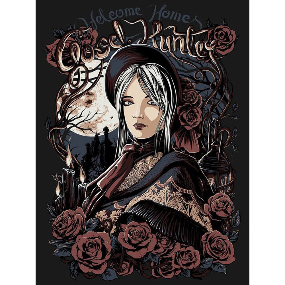 Diamond Painting - Full Round - rose girl (30*40CM)