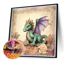 Load image into Gallery viewer, Diamond Painting - Full Round - Green Dragon (40*40CM)
