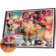 Load image into Gallery viewer, Diamond Painting - Full Round - sweet kitten (50*40CM)

