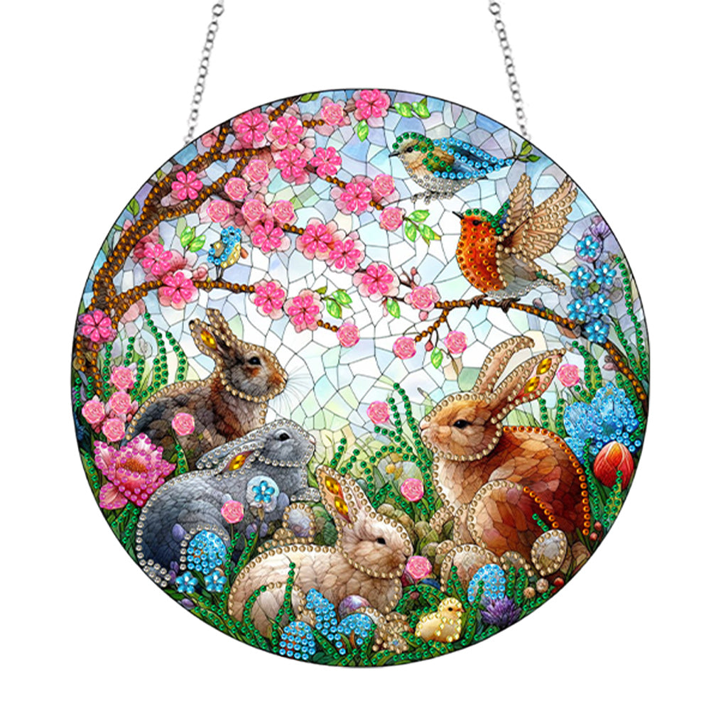 Animal Diamond Painting Suncatcher DIY Diamond Painting Kit for Home Wall Decor
