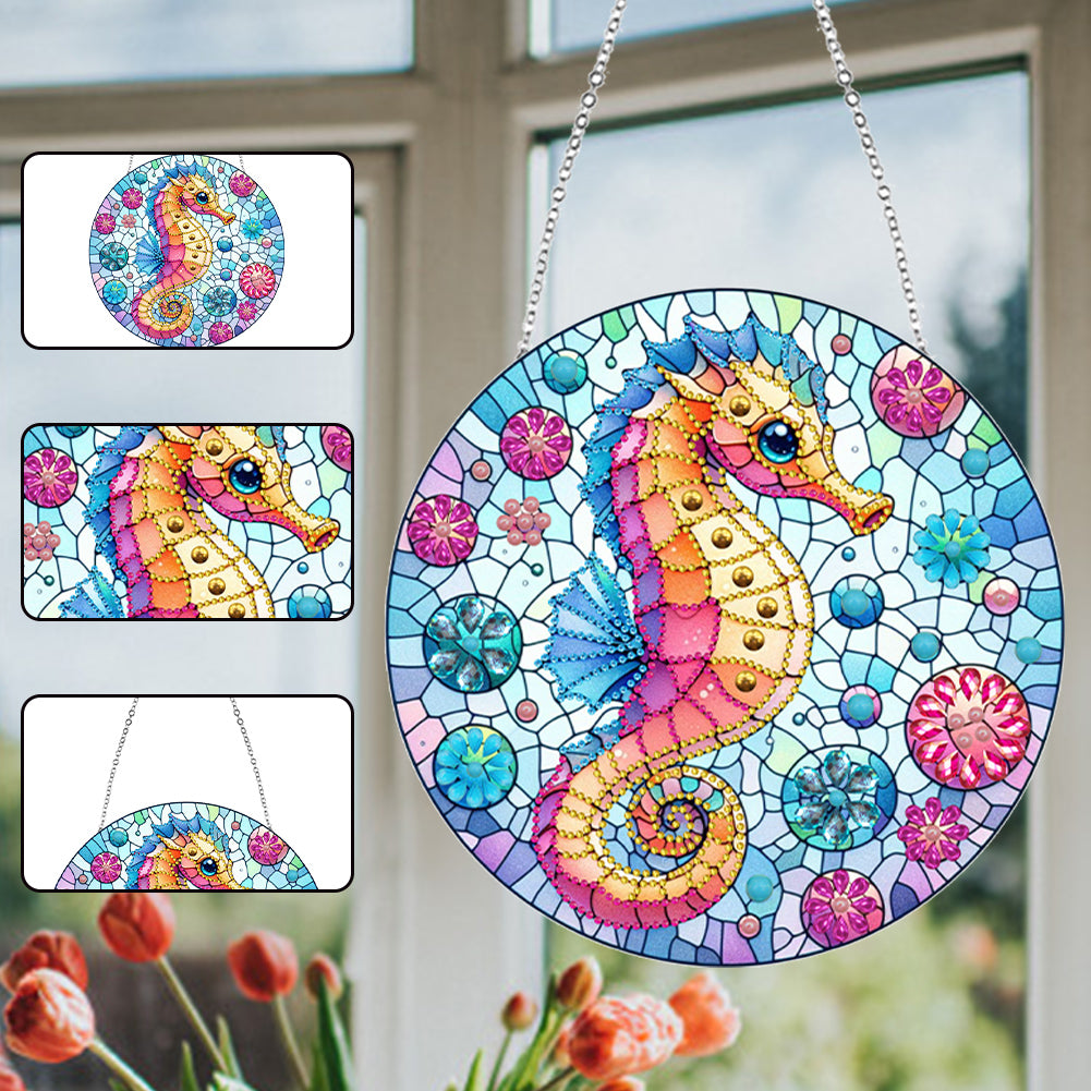 Animal Diamond Painting Suncatcher DIY Diamond Painting Kit for Home Wall Decor