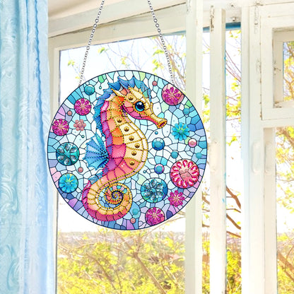 Animal Diamond Painting Suncatcher DIY Diamond Painting Kit for Home Wall Decor