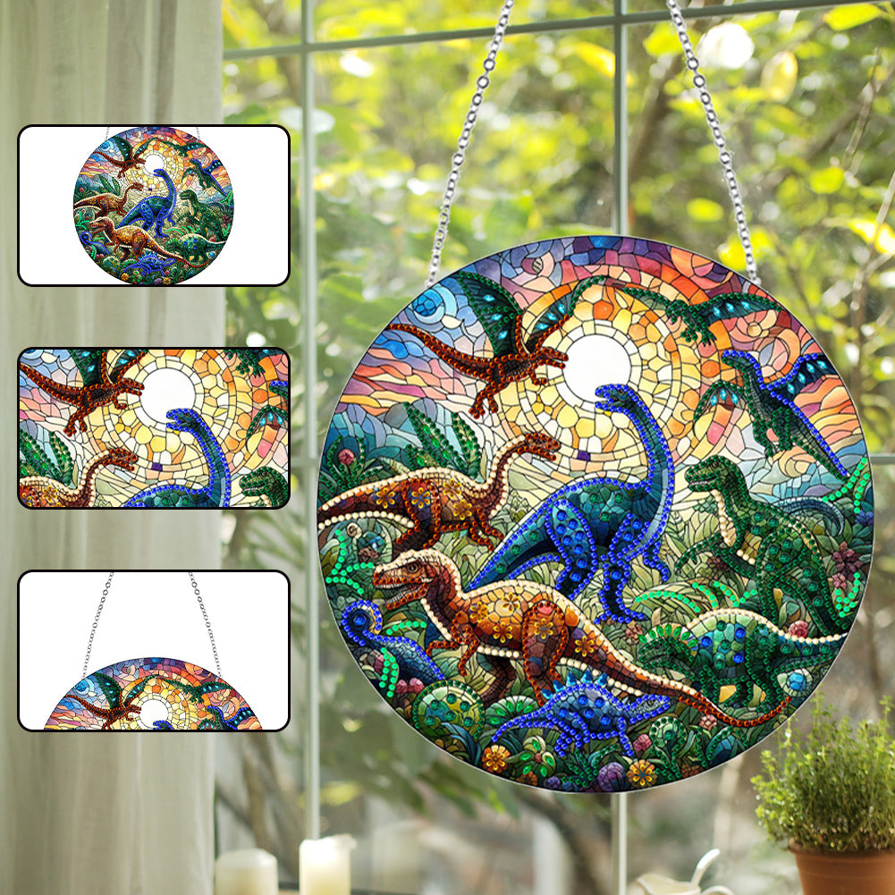 Animal Diamond Painting Suncatcher DIY Diamond Painting Kit for Home Wall Decor