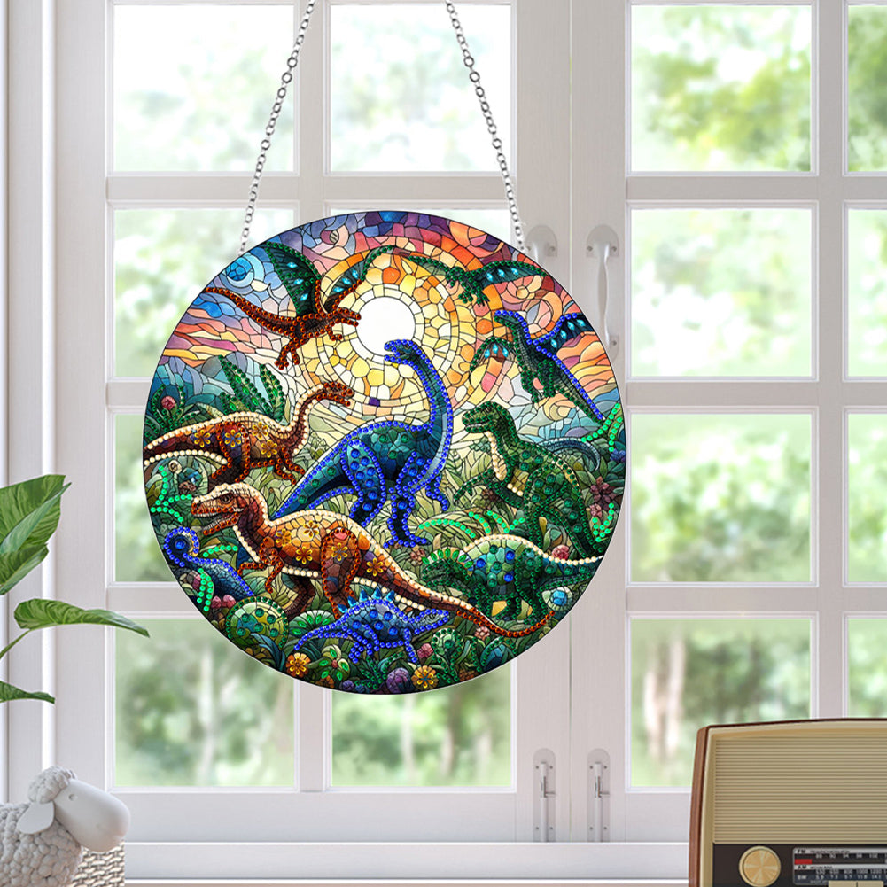 Animal Diamond Painting Suncatcher DIY Diamond Painting Kit for Home Wall Decor
