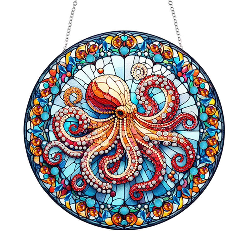 Animal Diamond Painting Suncatcher DIY Diamond Painting Kit for Home Wall Decor