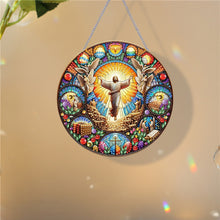 Load image into Gallery viewer, Holy Mother/Jesus Single-Side Diamond Art Hanging Pendant Window Office Decor
