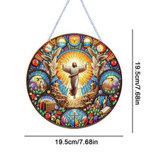 Load image into Gallery viewer, Holy Mother/Jesus Single-Side Diamond Art Hanging Pendant Window Office Decor
