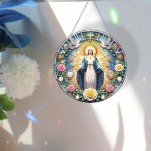Load image into Gallery viewer, Holy Mother/Jesus Single-Side Diamond Art Hanging Pendant Window Office Decor
