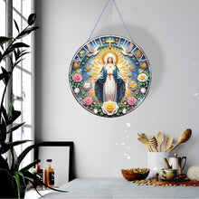 Load image into Gallery viewer, Holy Mother/Jesus Single-Side Diamond Art Hanging Pendant Window Office Decor

