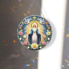 Load image into Gallery viewer, Holy Mother/Jesus Single-Side Diamond Art Hanging Pendant Window Office Decor
