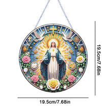 Load image into Gallery viewer, Holy Mother/Jesus Single-Side Diamond Art Hanging Pendant Window Office Decor
