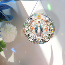 Load image into Gallery viewer, Holy Mother/Jesus Single-Side Diamond Art Hanging Pendant Window Office Decor
