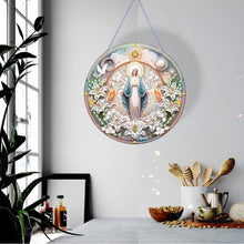 Load image into Gallery viewer, Holy Mother/Jesus Single-Side Diamond Art Hanging Pendant Window Office Decor
