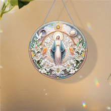 Load image into Gallery viewer, Holy Mother/Jesus Single-Side Diamond Art Hanging Pendant Window Office Decor
