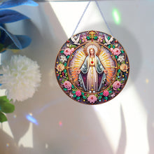 Load image into Gallery viewer, Holy Mother/Jesus Single-Side Diamond Art Hanging Pendant Window Office Decor

