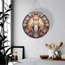 Load image into Gallery viewer, Holy Mother/Jesus Single-Side Diamond Art Hanging Pendant Window Office Decor
