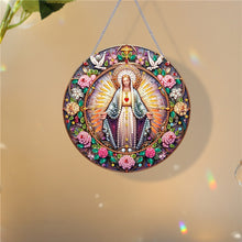 Load image into Gallery viewer, Holy Mother/Jesus Single-Side Diamond Art Hanging Pendant Window Office Decor
