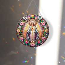 Load image into Gallery viewer, Holy Mother/Jesus Single-Side Diamond Art Hanging Pendant Window Office Decor
