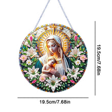 Load image into Gallery viewer, Holy Mother/Jesus Single-Side Diamond Art Hanging Pendant Window Office Decor
