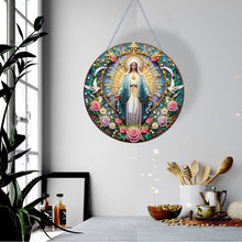 Load image into Gallery viewer, Holy Mother/Jesus Single-Side Diamond Art Hanging Pendant Window Office Decor
