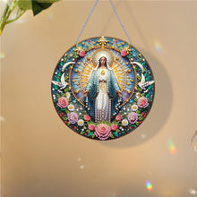 Load image into Gallery viewer, Holy Mother/Jesus Single-Side Diamond Art Hanging Pendant Window Office Decor
