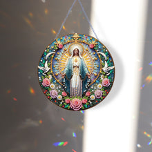 Load image into Gallery viewer, Holy Mother/Jesus Single-Side Diamond Art Hanging Pendant Window Office Decor
