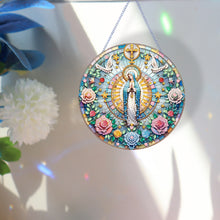 Load image into Gallery viewer, Holy Mother/Jesus Single-Side Diamond Art Hanging Pendant Window Office Decor
