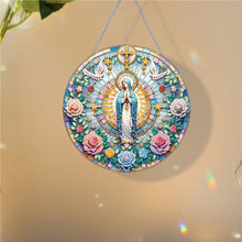 Load image into Gallery viewer, Holy Mother/Jesus Single-Side Diamond Art Hanging Pendant Window Office Decor
