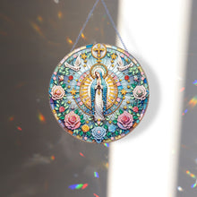 Load image into Gallery viewer, Holy Mother/Jesus Single-Side Diamond Art Hanging Pendant Window Office Decor
