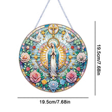 Load image into Gallery viewer, Holy Mother/Jesus Single-Side Diamond Art Hanging Pendant Window Office Decor
