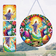 Load image into Gallery viewer, Holy Mother/Jesus Single-Side Diamond Art Hanging Pendant Window Office Decor

