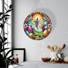 Load image into Gallery viewer, Holy Mother/Jesus Single-Side Diamond Art Hanging Pendant Window Office Decor
