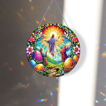 Load image into Gallery viewer, Holy Mother/Jesus Single-Side Diamond Art Hanging Pendant Window Office Decor
