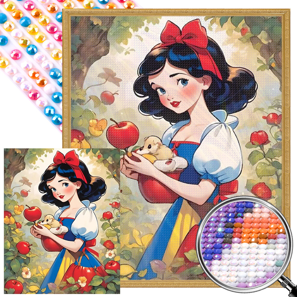 AB Diamond Painting - Full Round - Snow White in the Forest (40*50CM)