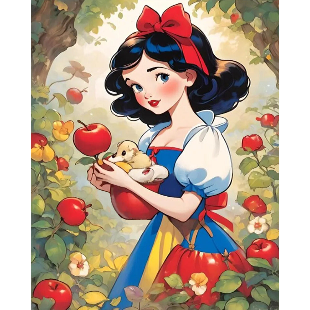 AB Diamond Painting - Full Round - Snow White in the Forest (40*50CM)