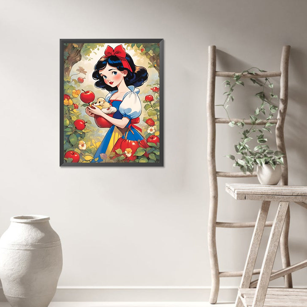 AB Diamond Painting - Full Round - Snow White in the Forest (40*50CM)