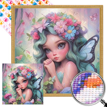 Load image into Gallery viewer, AB Diamond Painting - Full Round - butterfly elf girl (40*40CM)
